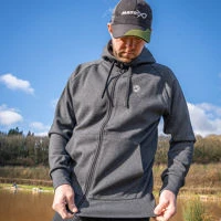 Matrix Charcoal Marl Zip Hoodies